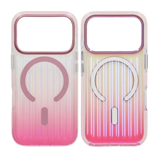 Mobilskal Korrugerad MagSafe för iPhone 17 Pro Max - Rosa image 1