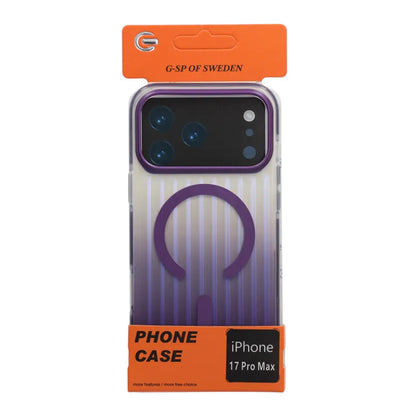 Mobilskal Korrugerad MagSafe för iPhone 17 Pro Max - Mörklila image 4