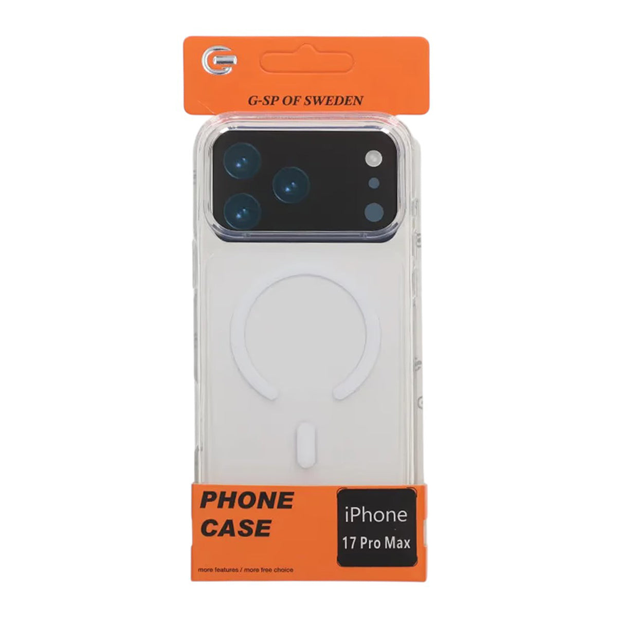 Mobilskal TPU med Magsafe för iPhone 17 Pro Max - Vit/Transparent image 4