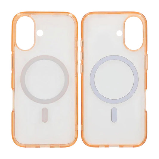 Mobilskal TPU Magsafe för iPhone 17 - Orange Transparent image 1