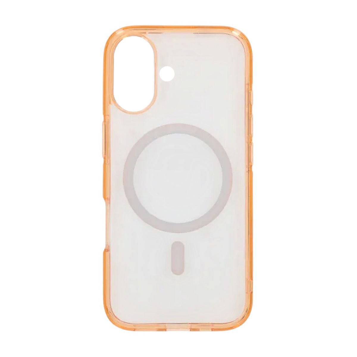 Mobilskal TPU Magsafe för iPhone 17 - Orange Transparent image 2