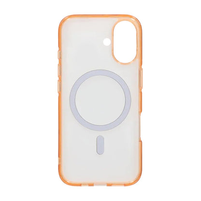 Mobilskal TPU Magsafe för iPhone 17 - Orange Transparent image 3