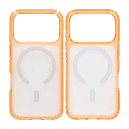Mobilskal TPU Magsafe för iPhone 17 Pro - Orange Transparent image 1