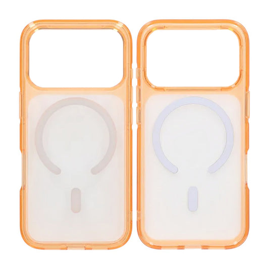 Mobilskal TPU Magsafe för iPhone 17 Pro - Orange Transparent image 1