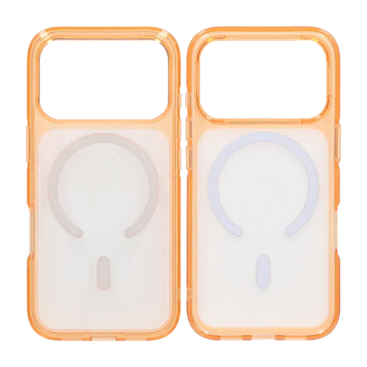 Mobilskal TPU Magsafe för iPhone 17 Pro Max - Orange Transparent image 1