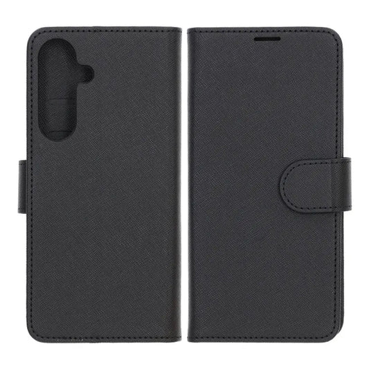 Plånboksfodral med stativ till Samsung Galaxy S25 FE - Svart image 1