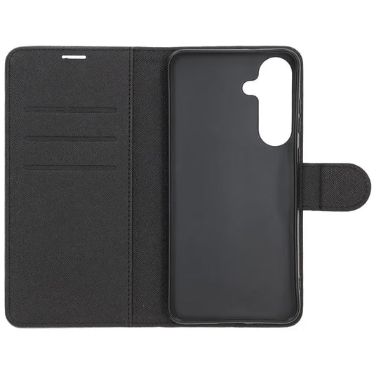 Plånboksfodral med stativ till Samsung Galaxy S25 FE - Svart image 2