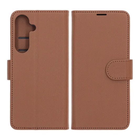 Plånboksfodral med stativ till Samsung Galaxy S25 FE - Brun image 1