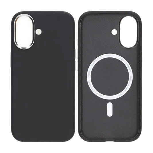 Mobilskal konstläder med Magsafe för iPhone 17 - Svart image 1