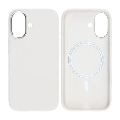 Mobilskal konstläder med Magsafe för iPhone 17 - Vit image 1