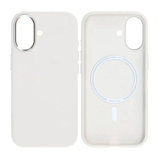 Mobilskal konstläder med Magsafe för iPhone 17 - Vit image 1