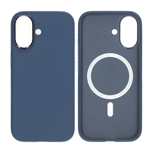 Mobilskal konstläder med Magsafe för iPhone 17 - Blå image 1