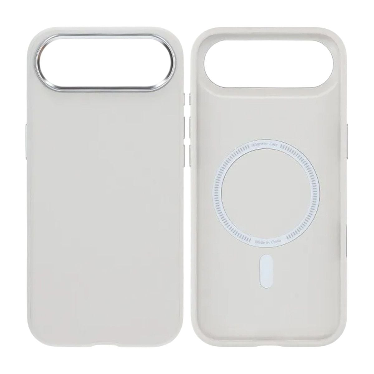 Mobilskal Konstläder med Kameraskydd för iPhone Air - Vit image 1