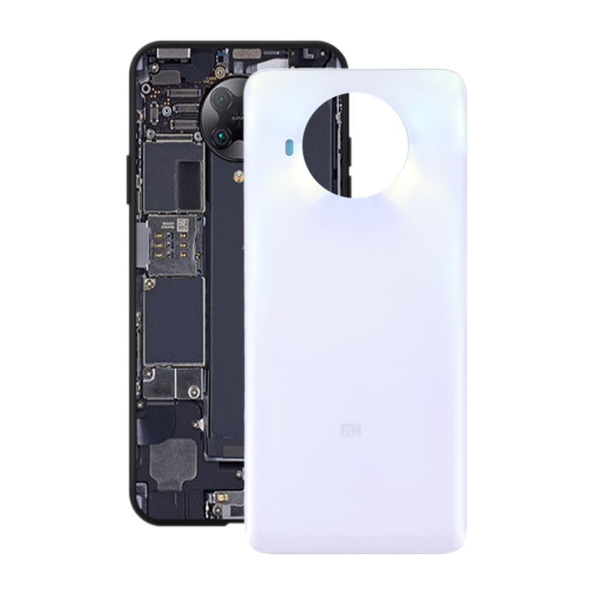 Xiaomi MI 10T Lite Baksida Glas - Silver image 1