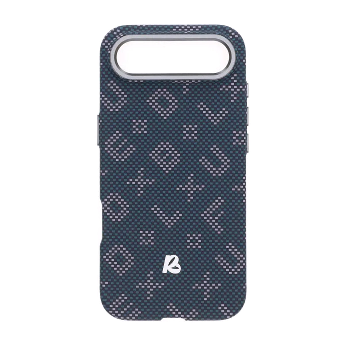 Mobilskal Aramidfiber för iPhone Air - Blå med text image 2