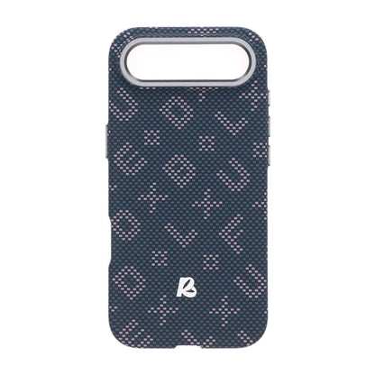 Mobilskal Aramidfiber för iPhone Air - Blå med text image 2