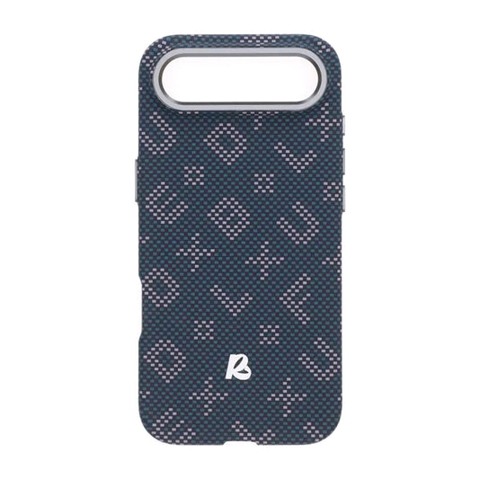 Mobilskal Aramidfiber för iPhone Air - Blå med text image 2