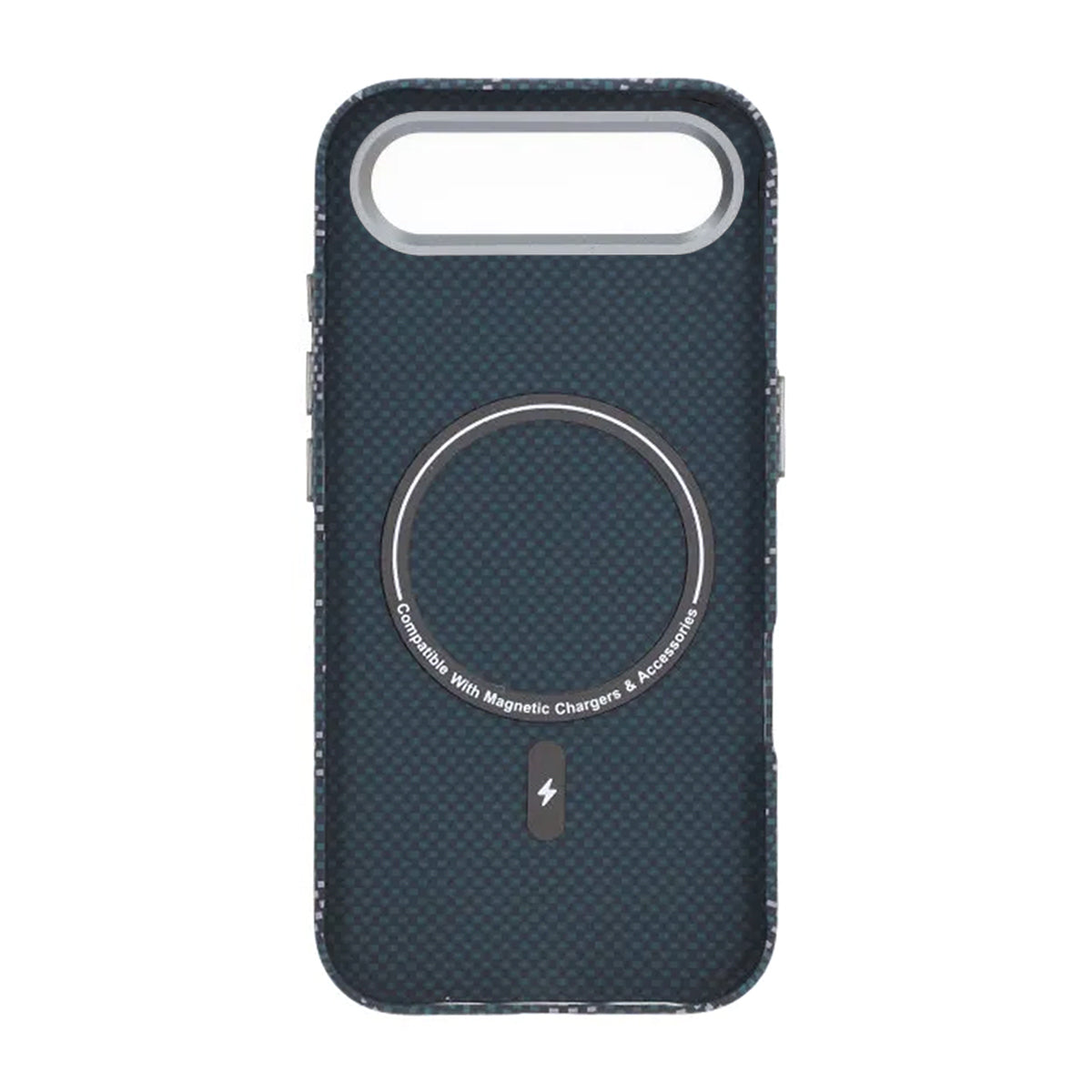 Mobilskal Aramidfiber för iPhone Air - Blå med text image 3