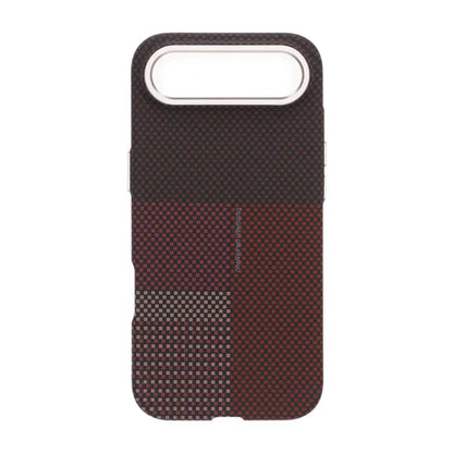 Mobilskal Aramidfiber för iPhone Air - Röd med rutnät image 2