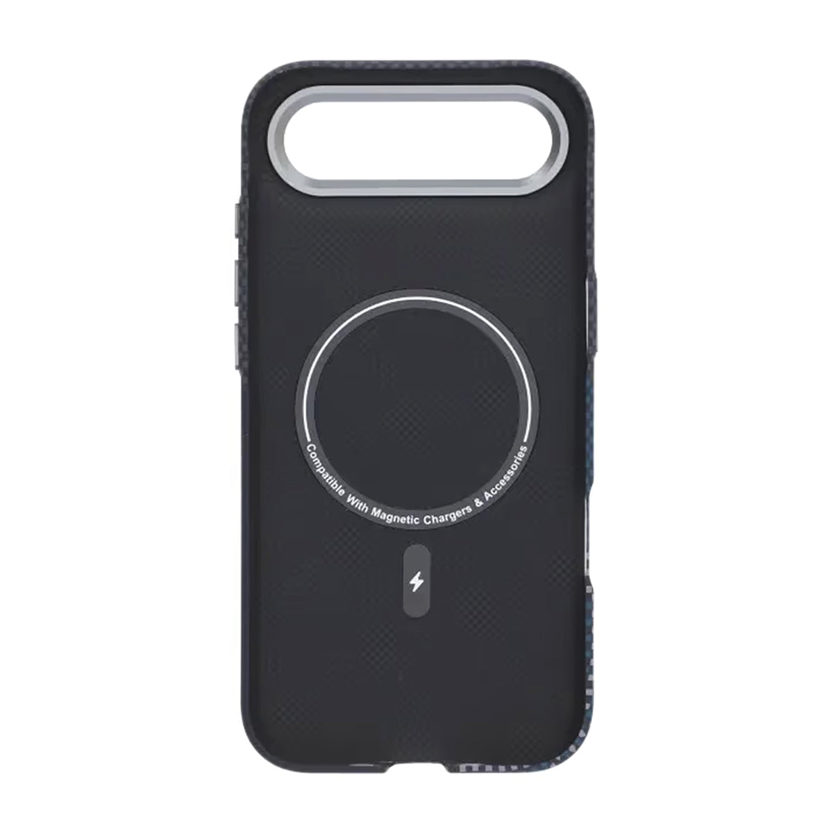 Mobilskal Aramidfiber för iPhone Air - Blå med rutnät image 3