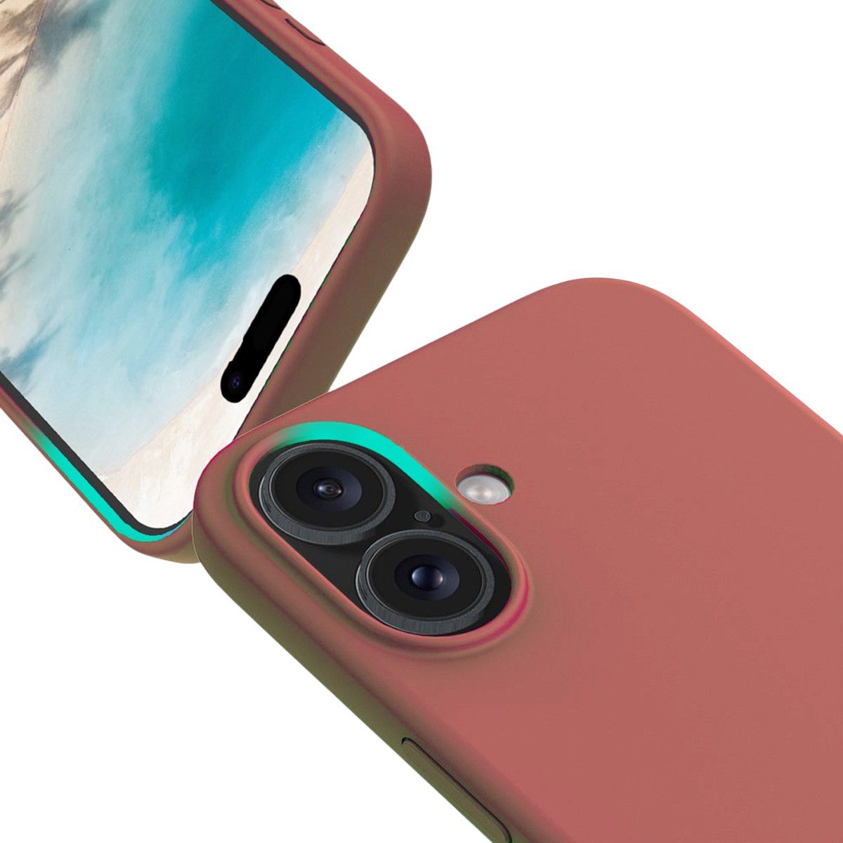 Rvelon Mobilskal Silikon MagSafe för iPhone 17 - Mocka Rosa image 2
