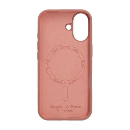 Rvelon Mobilskal Silikon MagSafe för iPhone 17 - Mocka Rosa image 4
