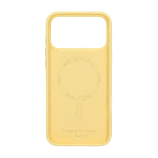 Rvelon Mobilskal Silikon MagSafe för iPhone 17 Pro Max - Gul image 4