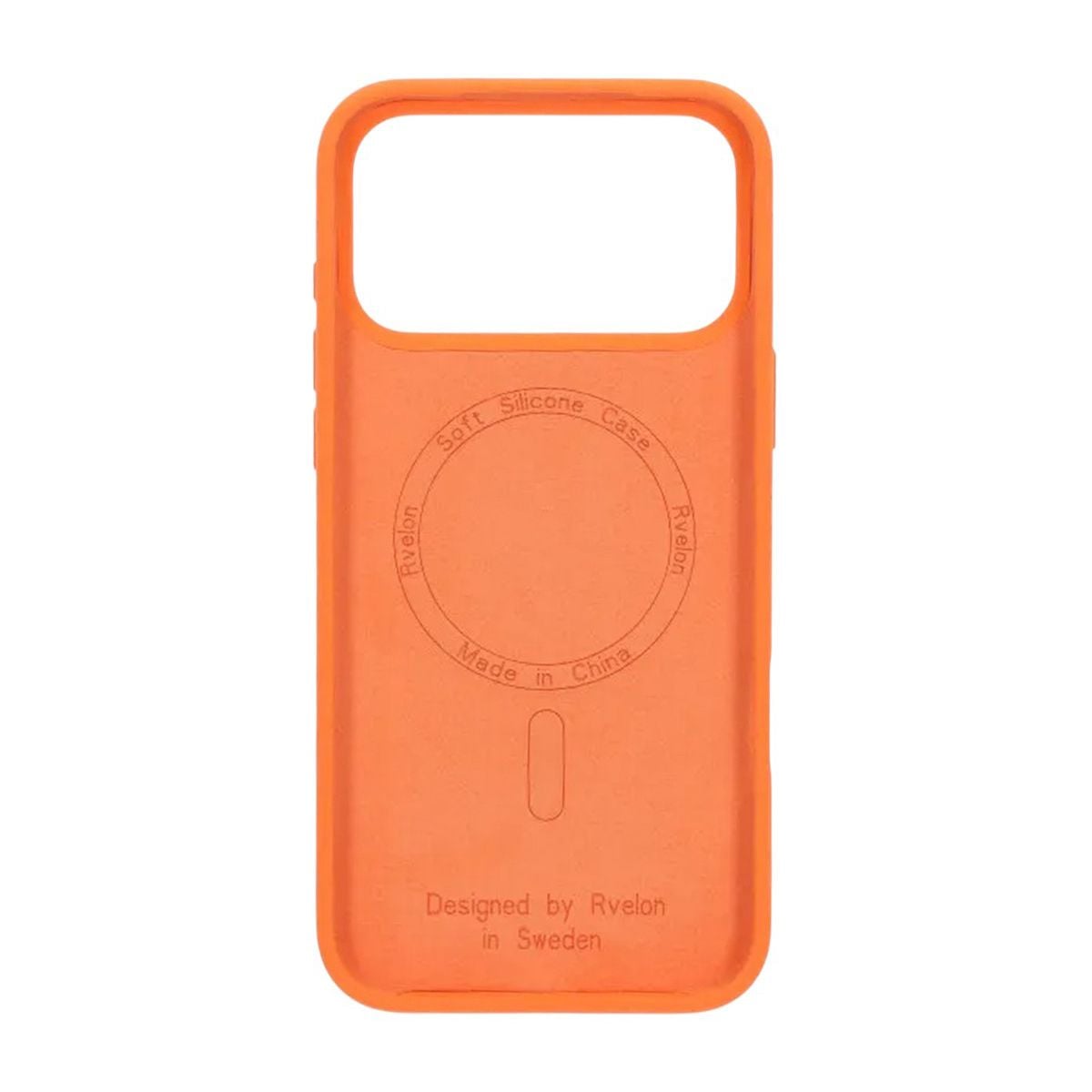 Rvelon Skal Silikon MagSafe för iPhone 17 Pro Max - Orange image 4