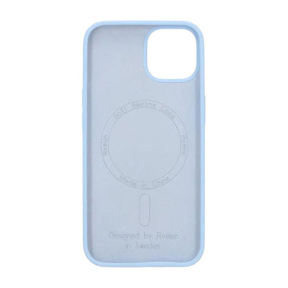 Rvelon Skal Silikon MagSafe för iPhone 13 och 14 - Ljusblå image 3