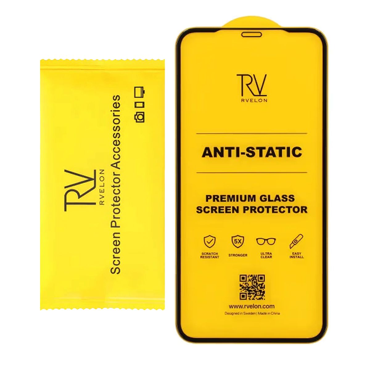 Rvelon Skärmskydd för iPhone XR/11 Härdat Glas 2.5D - miljö image 3