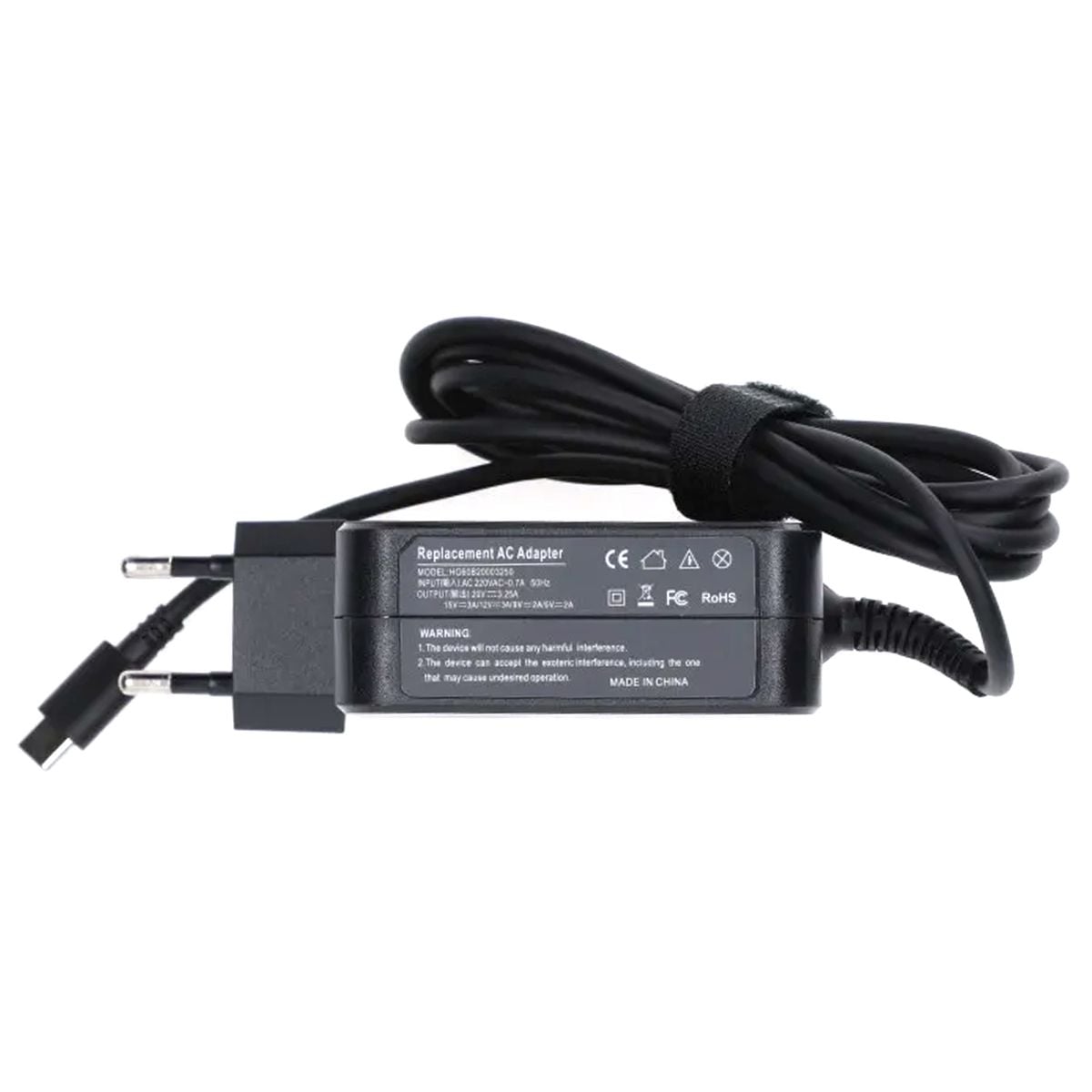 Nätadapter Laddare för Lenovo 65W USB-C GaN image 2