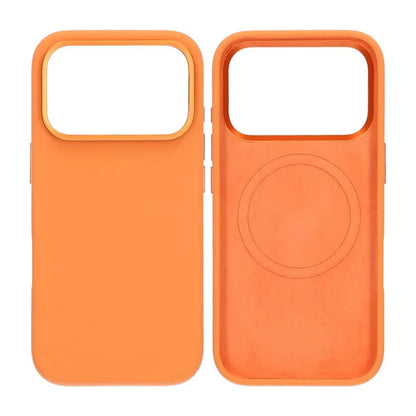 Mobilskal Silikon Magsafe och Statv iPhone 17 Pro - Orange image 1