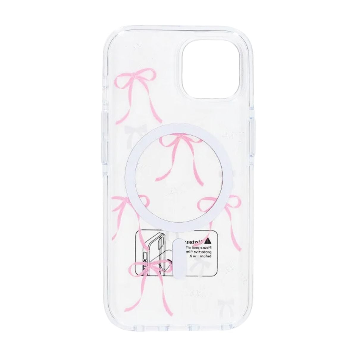 Mobilskal Magsafe till iPhone 15 - Transparent med rosett image 3