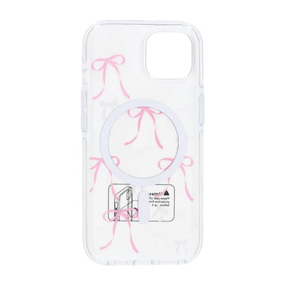 Mobilskal Magsafe till iPhone 15 - Transparent med rosett image 3