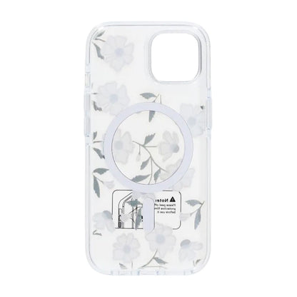 Skal Magsafe till iPhone 15 - Transparent blommor och kvistar image 3