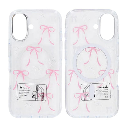 Mobilskal Magsafe till iPhone 16 - Transparent med rosett image 1