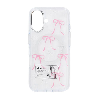 Mobilskal Magsafe till iPhone 16 - Transparent med rosett image 2