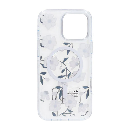 Skal Magsafe till iPhone 16 Pro Max - Transparent blommor och kvistar image 3