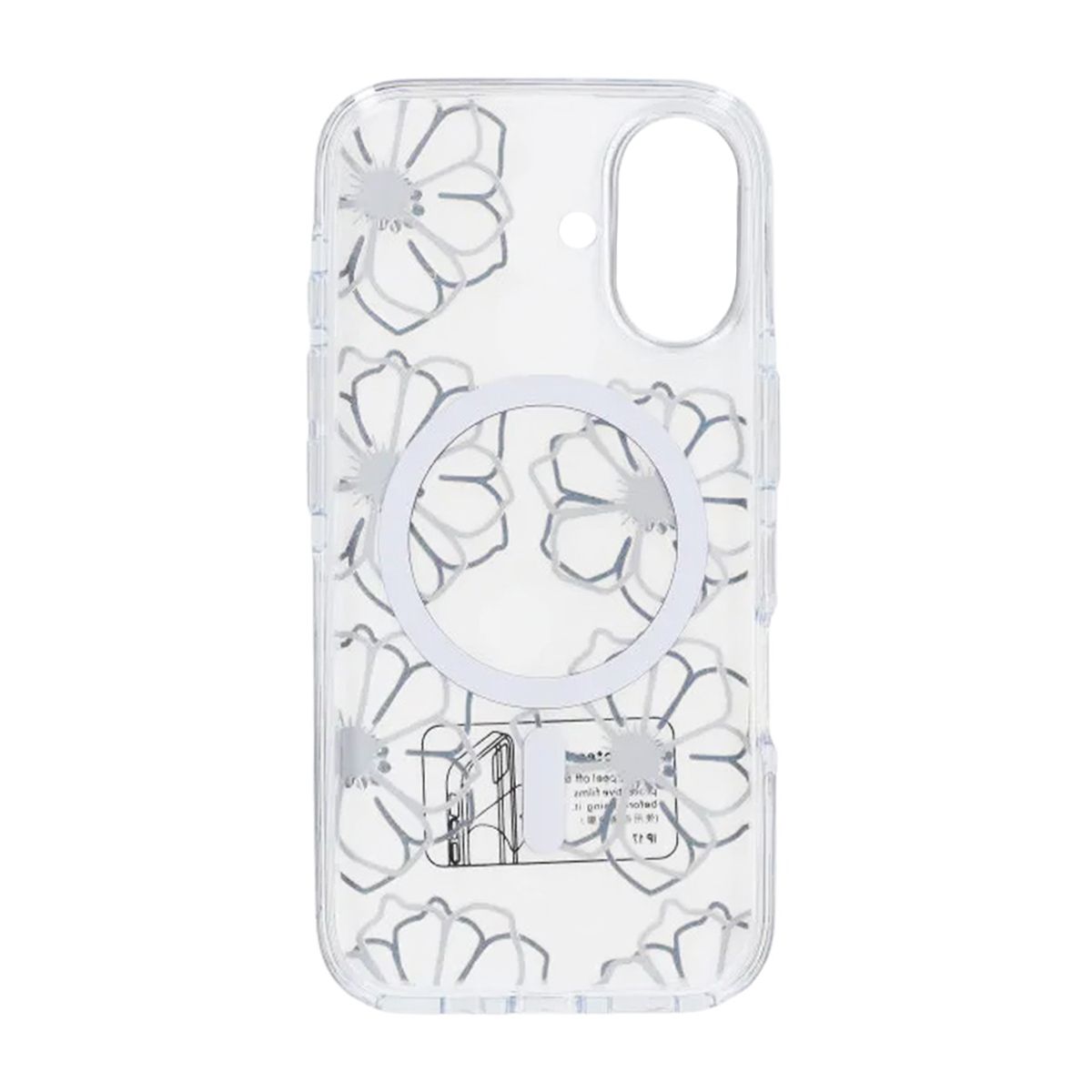 Mobilskal Magsafe till iPhone 17 - Transparent med blommor image 3