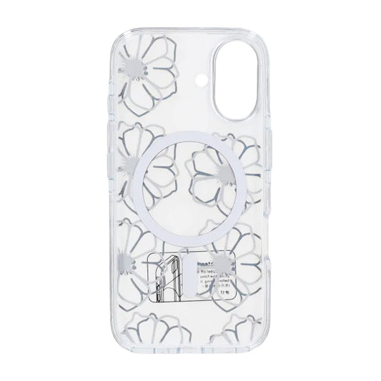 Mobilskal Magsafe till iPhone 17 - Transparent med blommor image 3