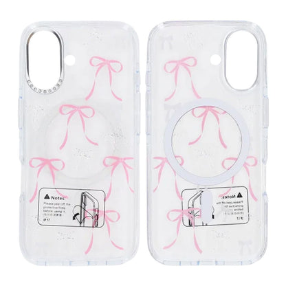 Mobilskal Magsafe till iPhone 17 - Transparent med rosett image 1