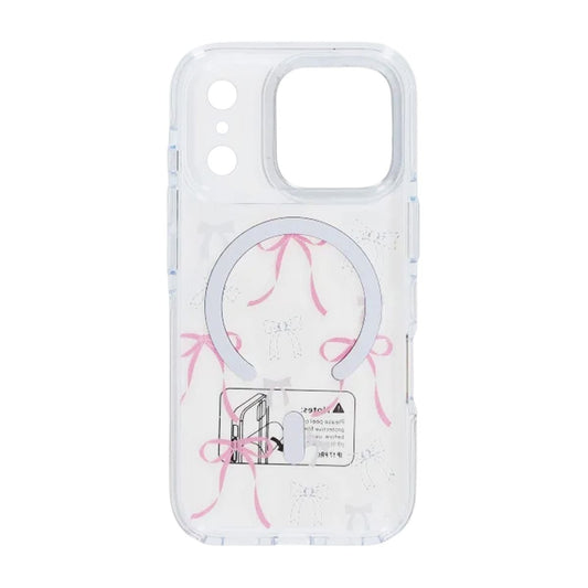 Skal Magsafe till iPhone 17 Pro Max - Transparent med rosett image 3