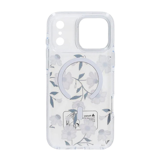 Skal Magsafe till iPhone 17 Pro Max - Transparent blommor och kvistar image 3