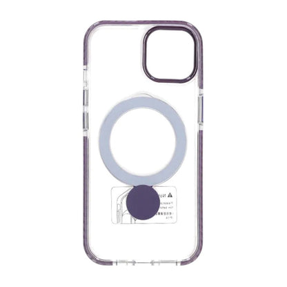 Skal Magsafe till iPhone 13 och 14 - Transparent lila med ringstativ image 3