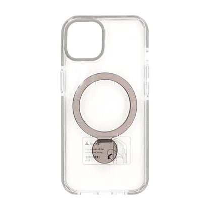 Skal Magsafe till iPhone 13 och 14 - Transparent grå med ringstativ image 2