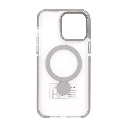 Skal Magsafe till iPhone 14 Pro - Transparent grå med ringstativ image 3