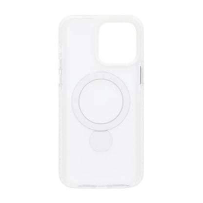 Skal Magsafe till iPhone 14 Pro Max - Transparent vit med ringstativ image 3