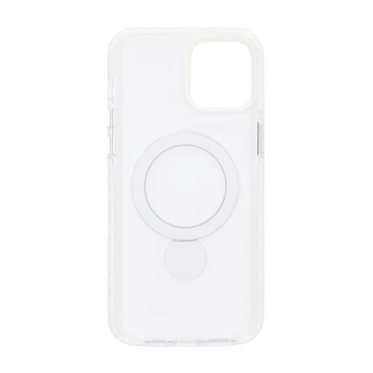 Skal Magsafe till iPhone 15 - Transparent vit med ringstativ image 3