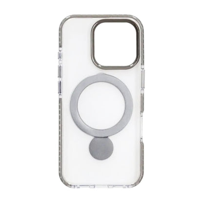 Skal Magsafe till iPhone 16 Pro Max - Transparent grå med ringstativ image 3
