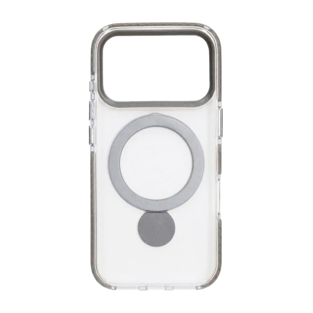Skal Magsafe till iPhone 17 Pro Max - Transparent grå med ringstativ image 3